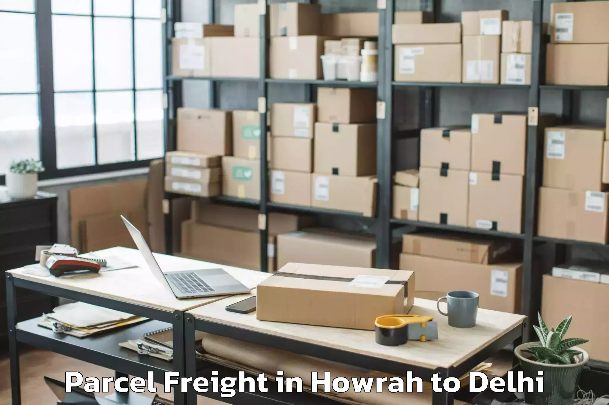 Comprehensive Howrah to Westend Mall Delhi Parcel Freight